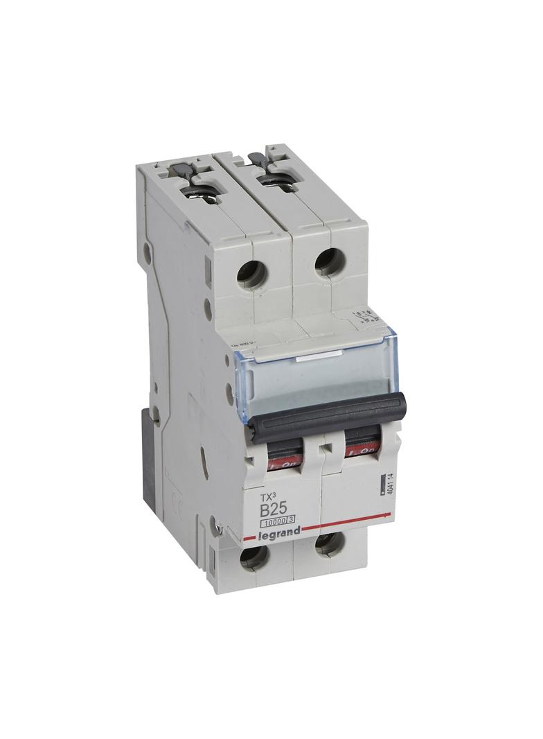Wyłącznik Nadprądowy S 312 2P B25A 10000A TX3 404114 LEGRAND