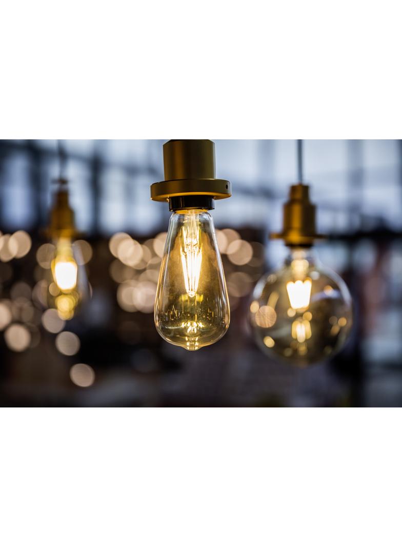 Lampa LED Vintage 1906 dim CL GLOBE125 Filament szkło przezroczyste GOLD 55 dim 7W 825 E27