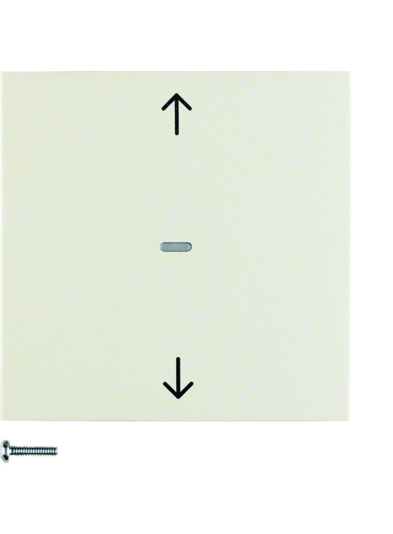 BERKER B.Kwadrat/S.1 Przycisk żaluzjowy komfort do sterownika żaluzjowego krem 85241182 HAGER