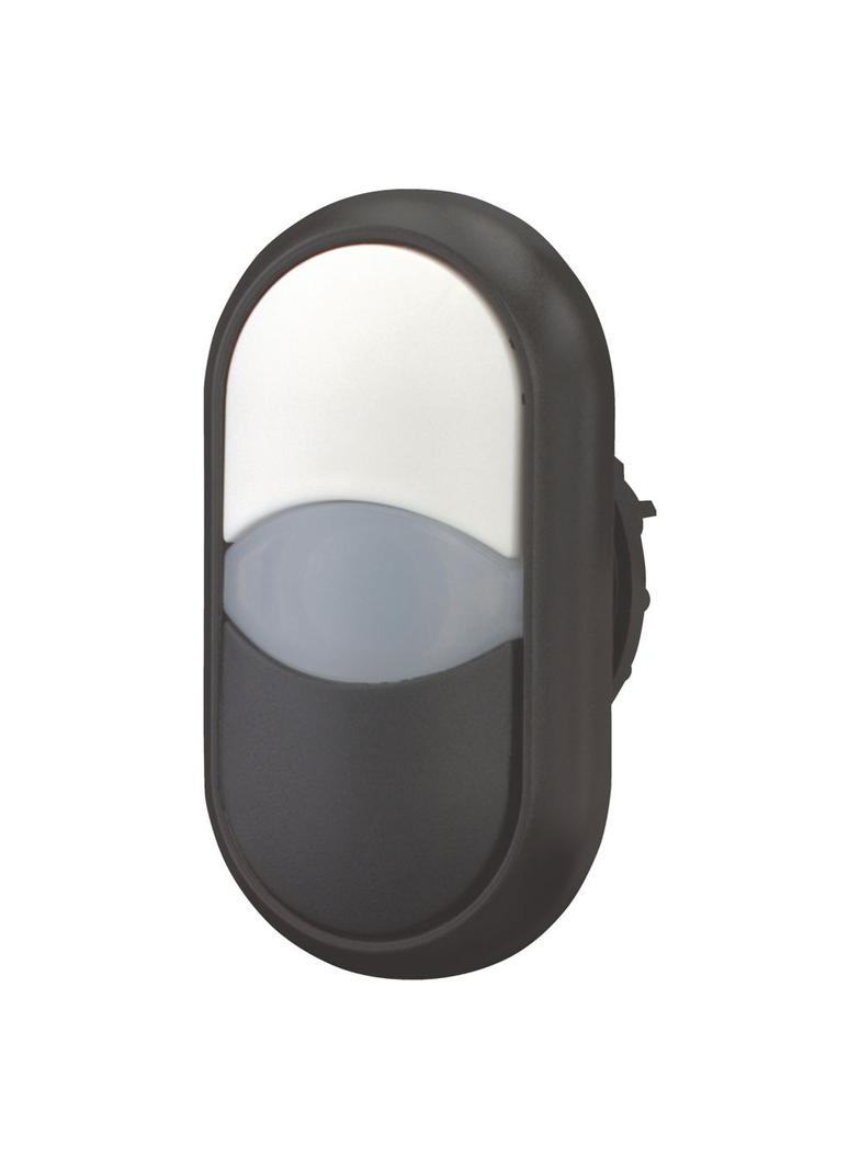 M22S-DDL-WS Napęd przycisku podwójny biało/czarny z podświetleniem z samopowrotem 216705 EATON