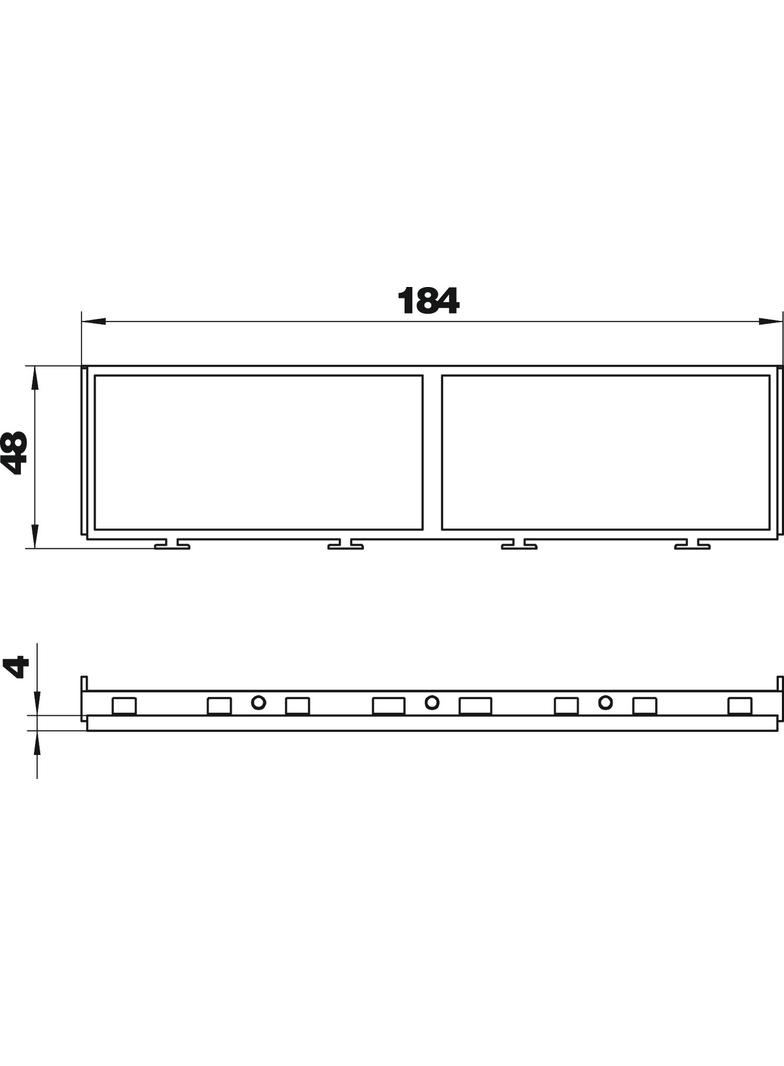 MT45V 2+2, Ramka montażowa