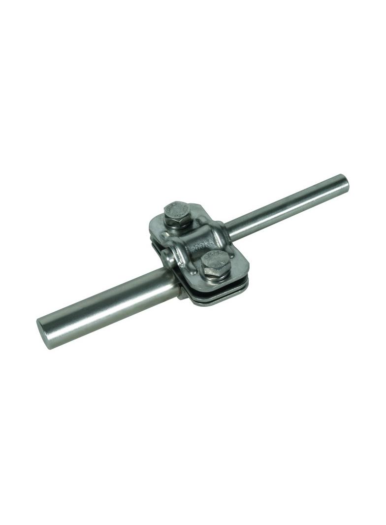 Zacisk probierczy UNI, stal nierdzewna NIRO 200 kA, do drutu 8-10/16 mm z przekładką