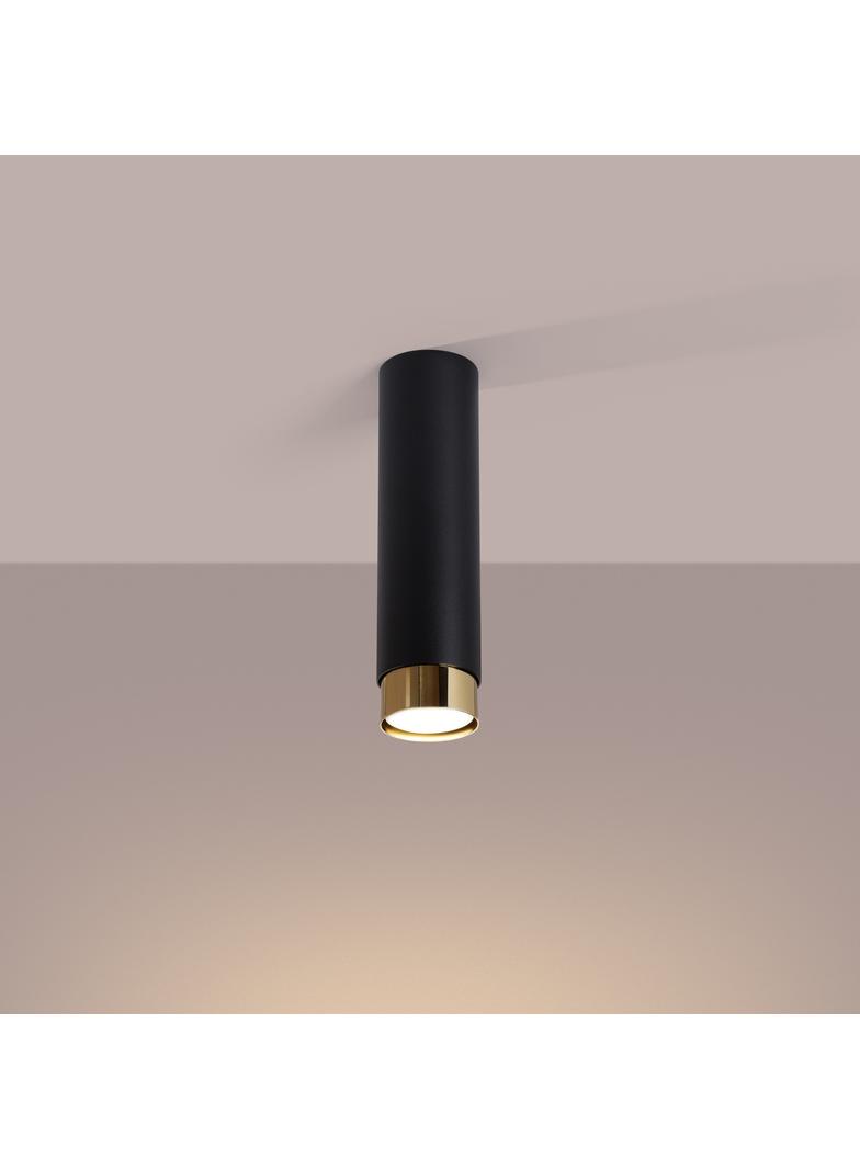 Sollux Plafon NERO 22,5 czarny/złoty SL.1411