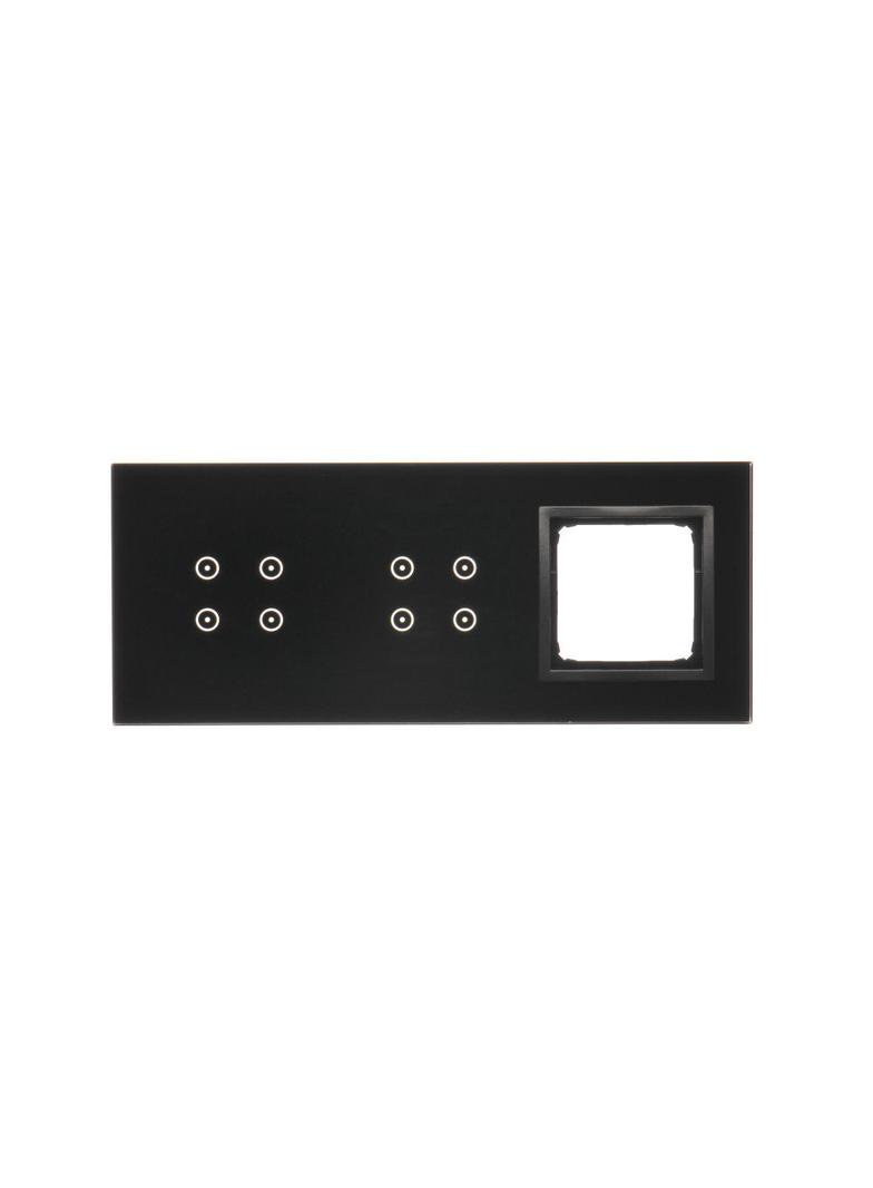 Simon 54 Touch Panel dotykowy S54 Touch 3 moduły 4 pola dotykowe + 4 pola dotykowe + 1 otwór na osprzęt S54 zastygła lawa DSTR3440/73 KONTAKT