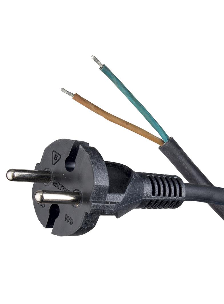 przewód przylaczeniowy W-H05RR-2X1,5 (guma) czarny 51.920 OPATÓWEK