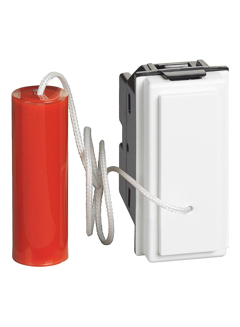 LIVING NOW - PRZYCISK Z CIĘGNEM NO/NC - 1 MODUŁ - BIEL, Bticino