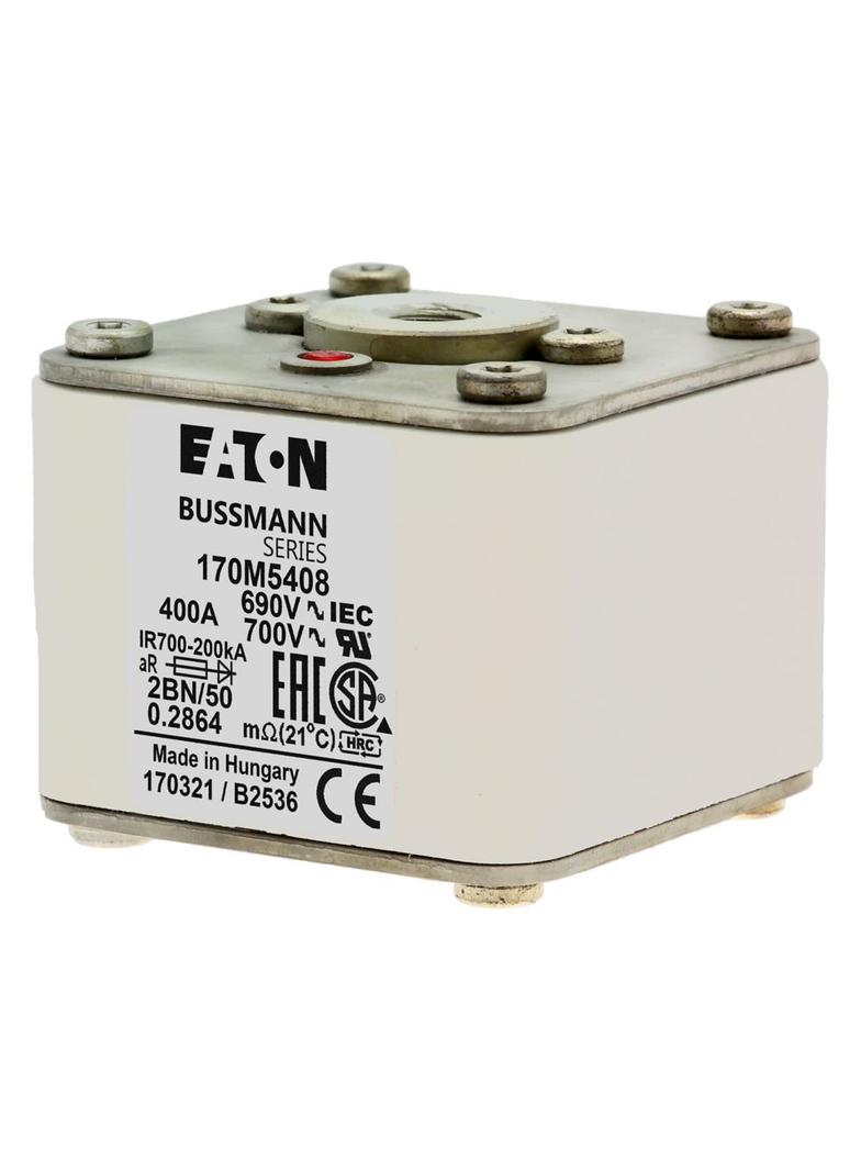 FUSE 400A 690V 2BN/50 AR UC Wkładka szybka 400A AC 690V rozmiar 2 61x77x51 mm aR IEC UL w 170M5408 E