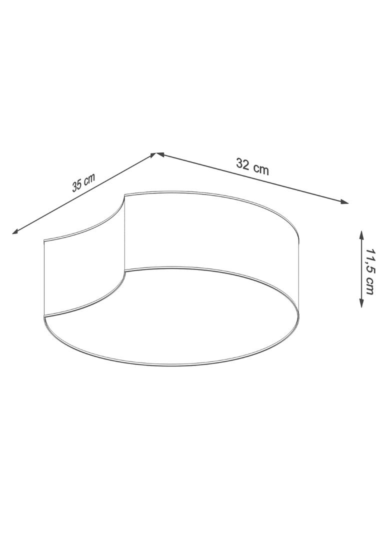Plafon CIRCLE 1 biały