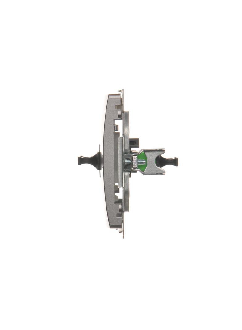 Simon Basic Gniazdo światłowodowe / optyczne podwójne SC/APC stal inox