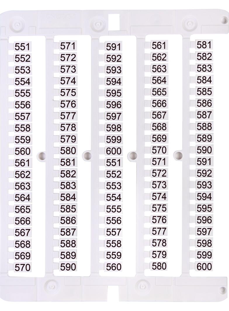 Oznacznik 551 do 600 (100 szt.) ES-NU0851551 003903088 ETI