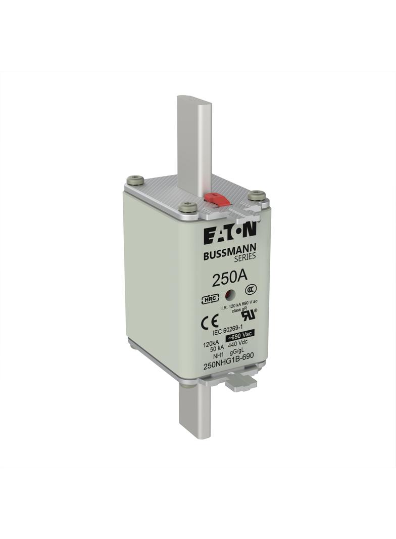 NH FUSE 250A 690V gG SIZE 1 Wkładka NH1 250A 690V GL/GG podwójny wskaźnik 250NHG1B-690 EATON