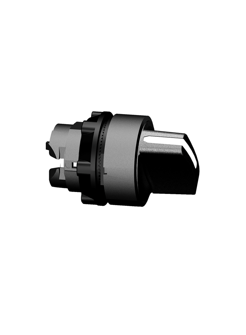 Harmony XB5 Przełącznik 3 pozycyjny czarny stabilny piórko krótkie okrągły plastikowy