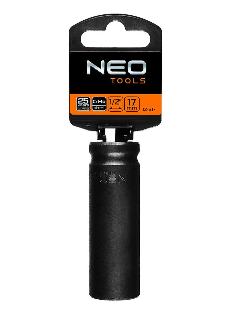 Nasadka udarowa 1/2" długa, 17 x 78mm , Cr-Mo