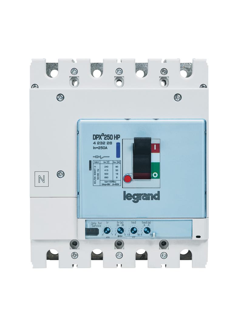 Wyłącznik DPX3 250 Hp El S1 4P 250A 50Ka 423228 LEGRAND