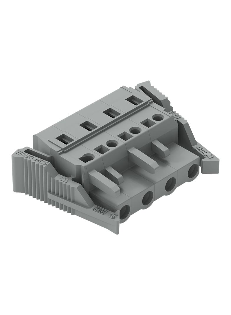 MCS-MIDI Classic gniazdo 4-bieg. szare raster 7,5 mm /50szt./ WAGO