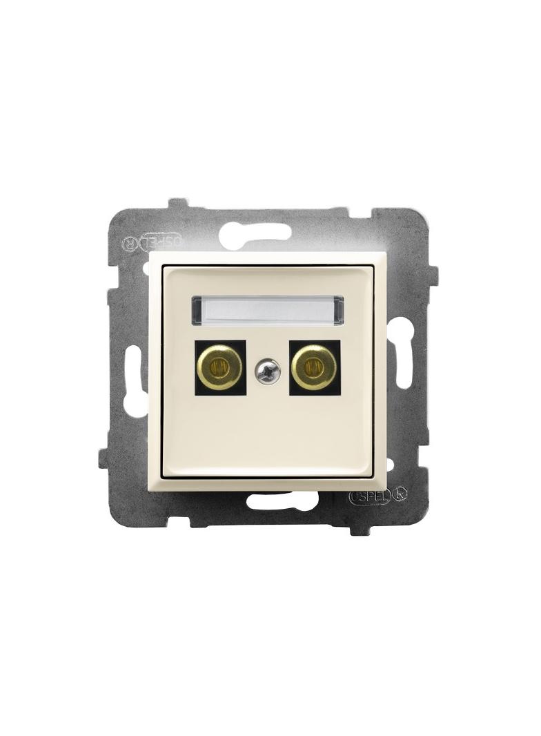 ARIA Gniazdo głośnikowe pojedyncze - kolor ecru GGN-1U/m/27