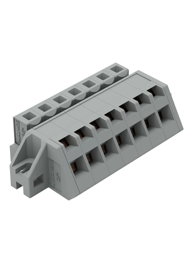 MCS-MIDI Classic gniazdo kątowe 7-bieg. szare raster 5 mm /50szt./ WAGO