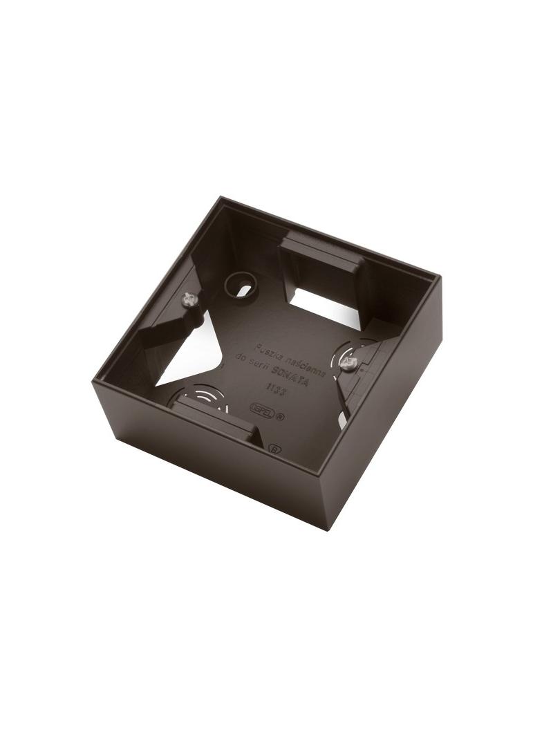 SONATA Puszka instalacyjna pojedyncza - kolor czekoladowy metalik