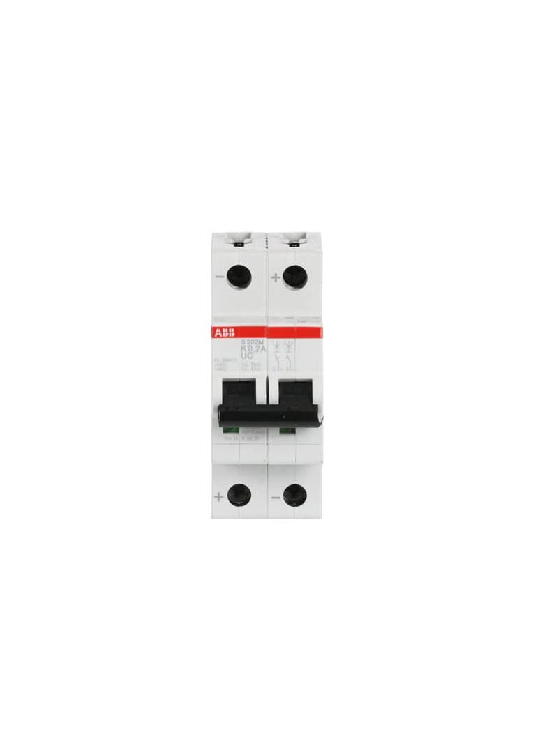 S202M-K0.2UC Wyłącznik nadprądowy 10kA AC/DC 2P K0.2A 2CDS272061R0087 ABB