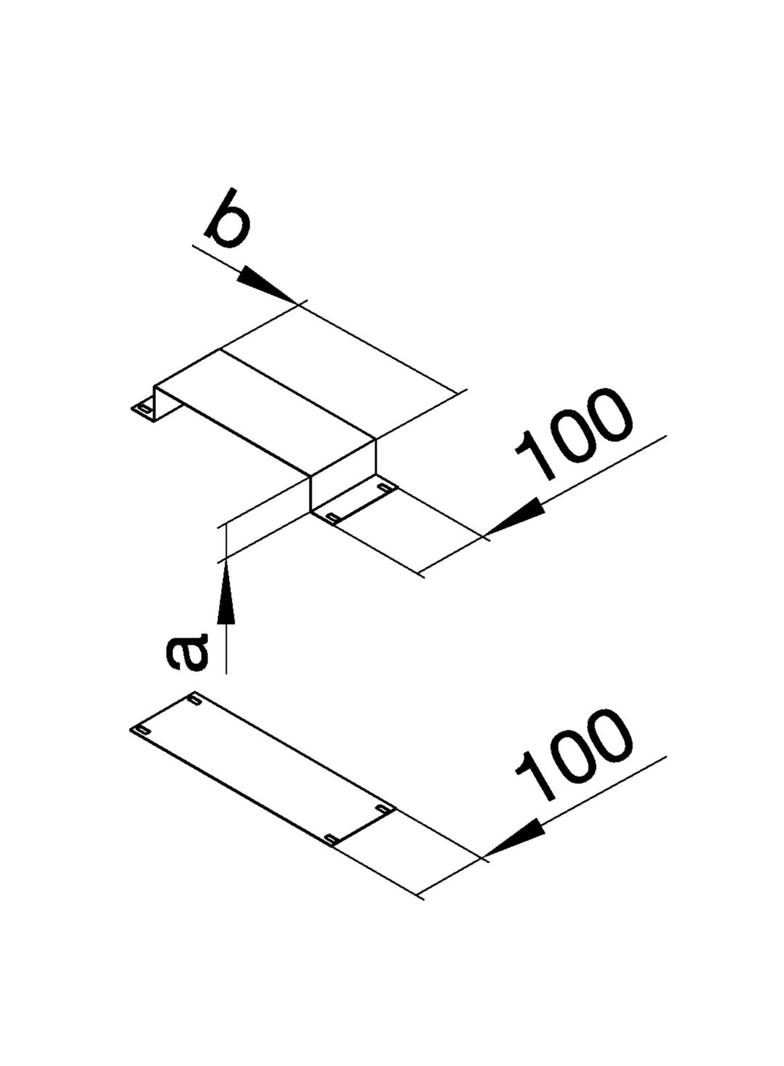 tehalit.UK Element do dopasowania długości 190X38mm stal UKM190380 HAGER