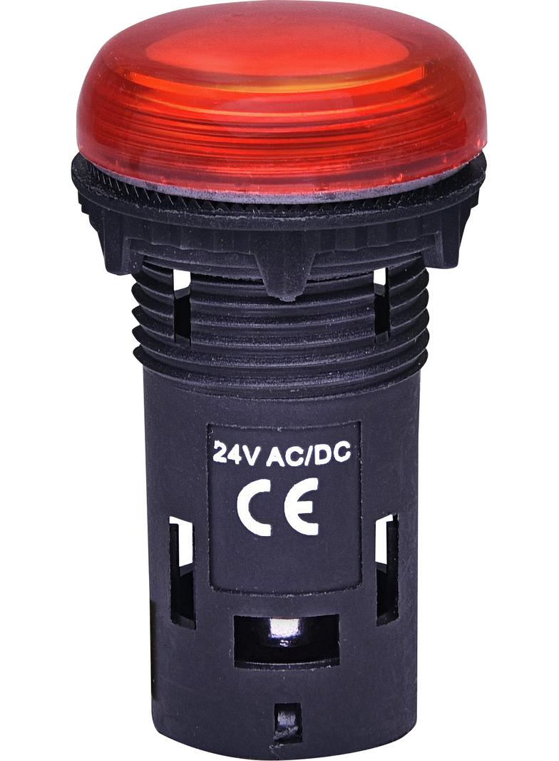 ECLI-024C-R - Lampka LED 24V AC/DC -Czerwona