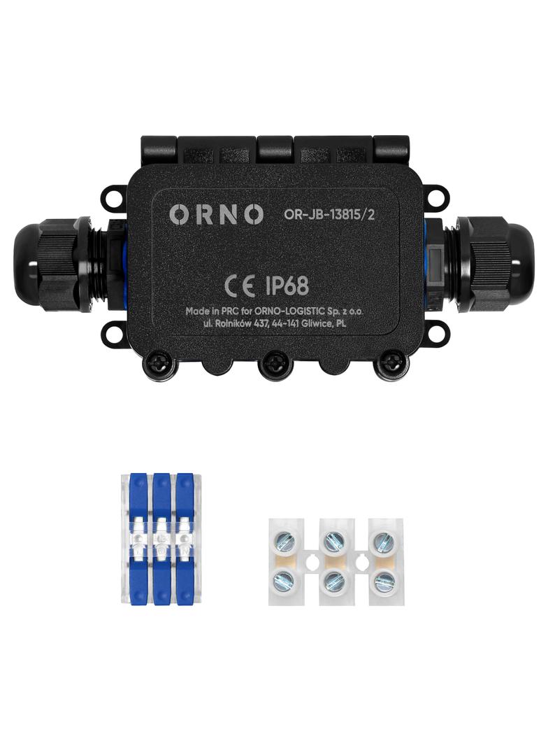 Puszka natynkowy HD IP68, 0,5-6,0mm2 ,2 dławnice M20 OR-JB-13815/2 ORNO
