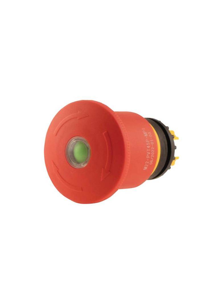M22-PVT45P-MPI Przycisk bezpieczeństwa 45mm z mechaniczną sygnalizacją zadziałania 121463 EATON