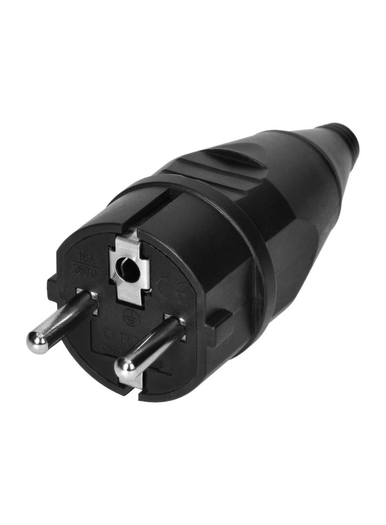 Wtyczka warsztatowa Uni-Schuko czarna 24 szt. OR-AE-13256/24 ORNO