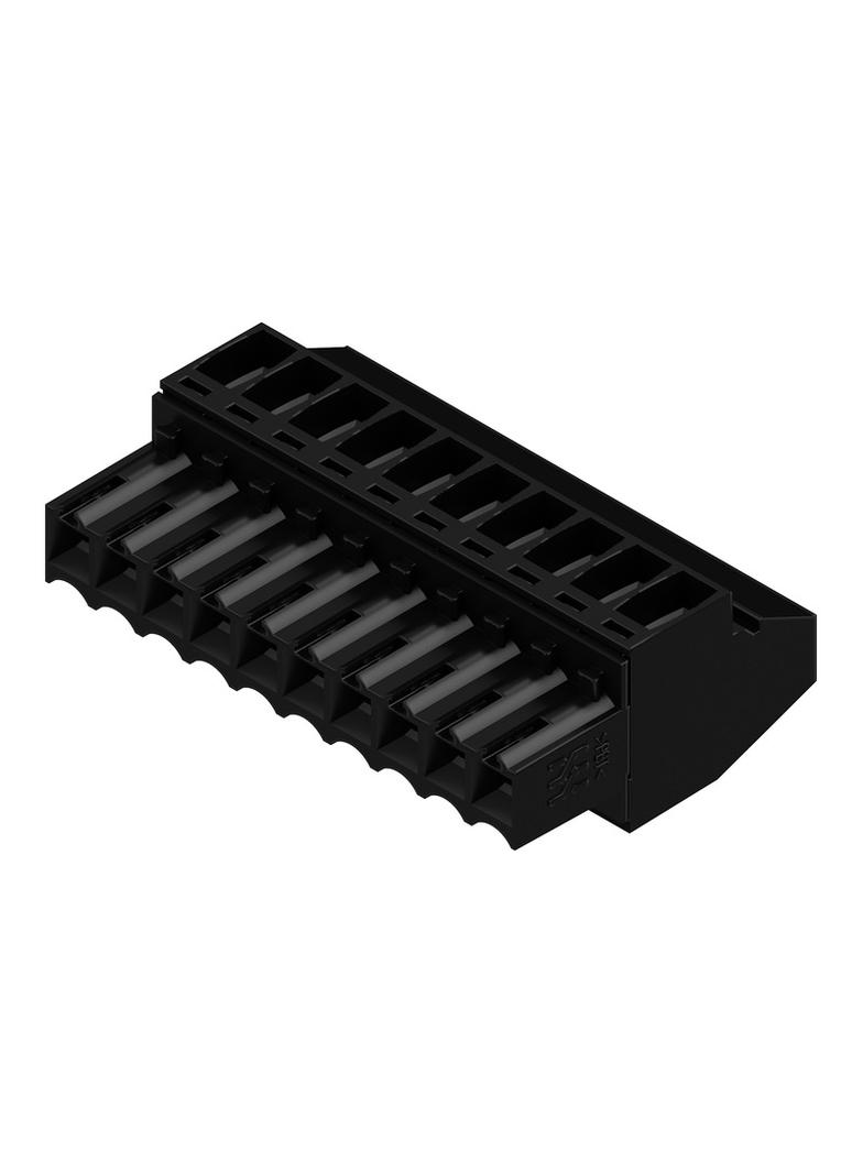 BL 3.50/10/90 SN BK BX Wtyk PCB (złącze wiązki), 3.50 mm, Liczba biegunów: 10, Przyłącze z jarzmem /48szt./ 1638860000 WEIDMÜLLER