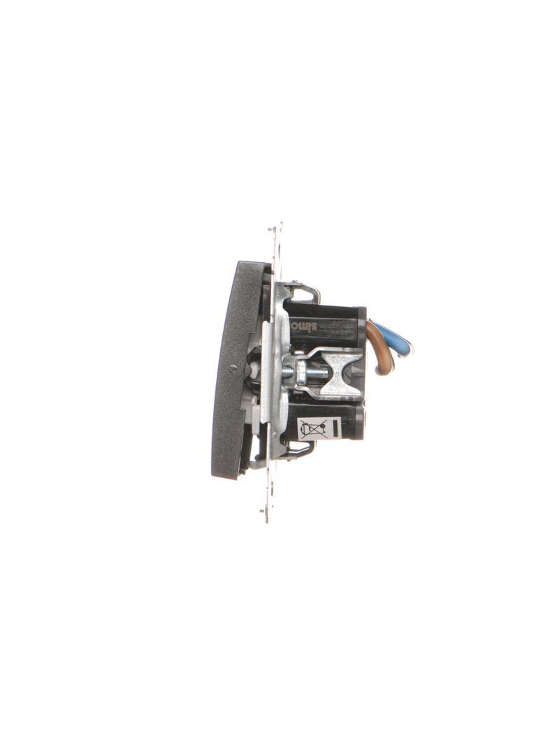 Simon 54 Łącznik dwubiegunowy podwójny 16A 250V zaciski śrubowe antracyt DW22A.01/48 KONTAKT