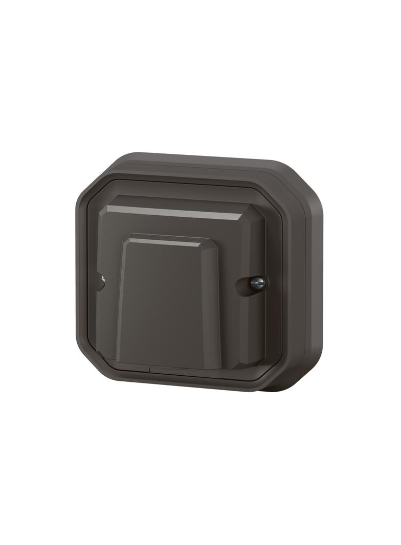 NOWE PLEXO - WYJŚCIE KABLOWE Z ZACISKIEM KOMPLET PODTYNKOWY 20A-230V~ ANTRACYT