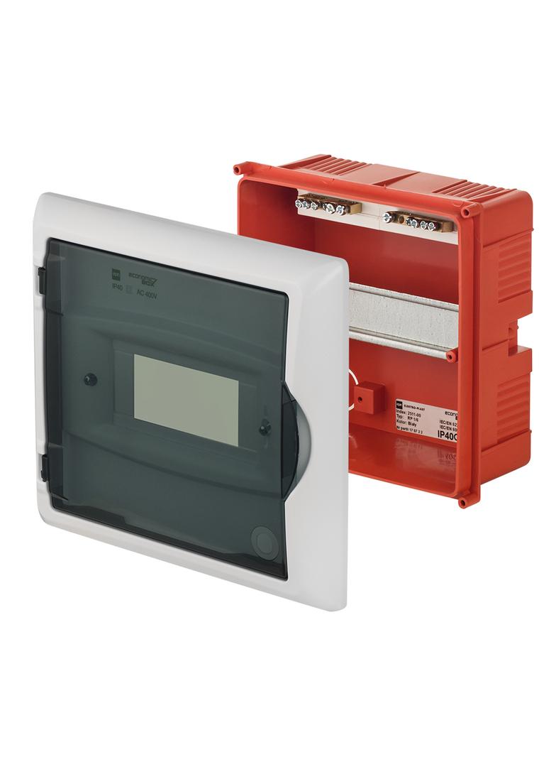 ECONOMIC BOX RP 1/6 drzwi transparentne (N+PE) l P 40