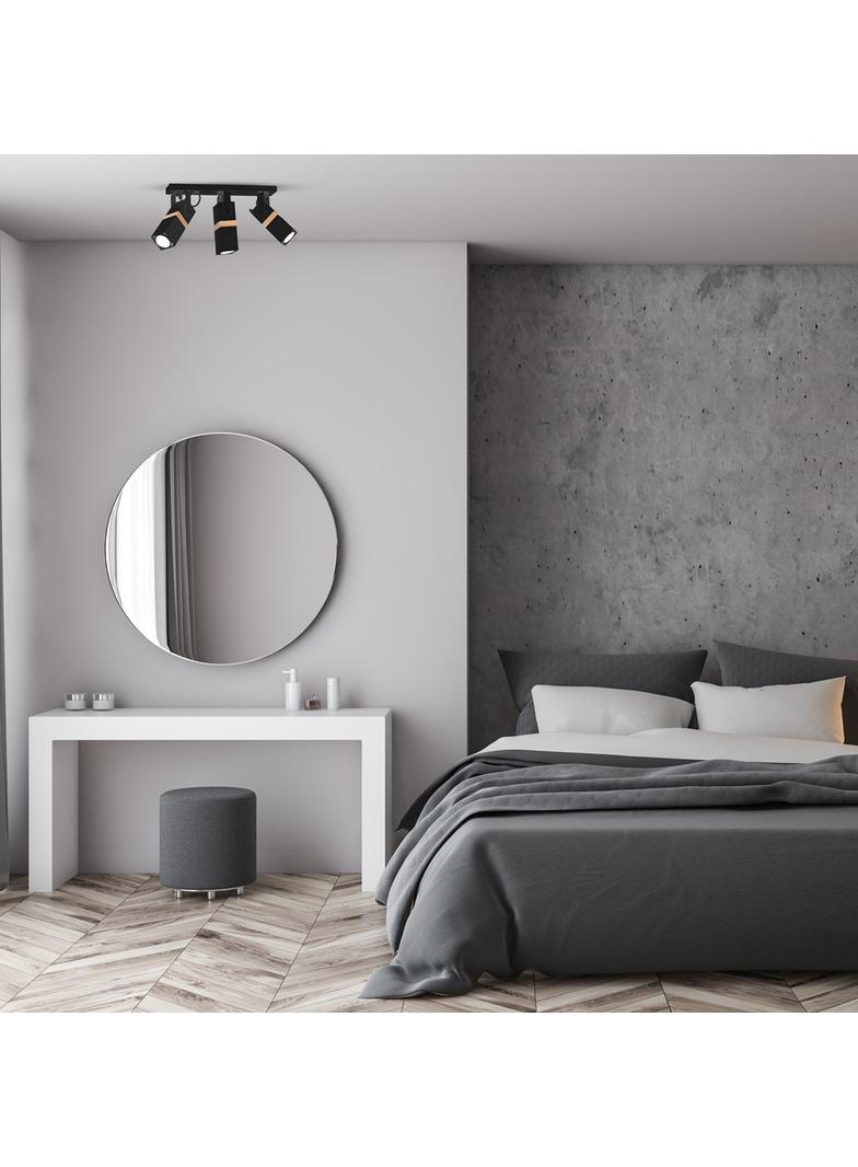 Milagro plafon (reflektorki) Vidar Black 3xGU10 MLP5402