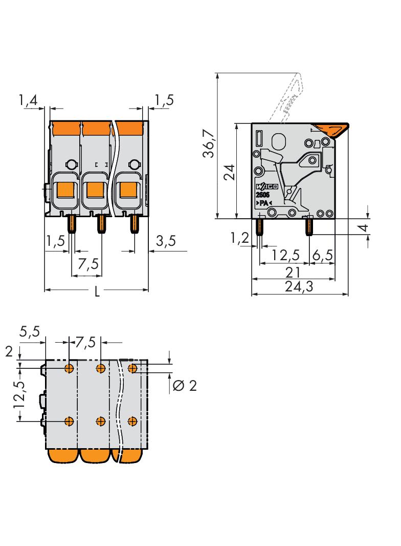 złączka do płytek drukowanych