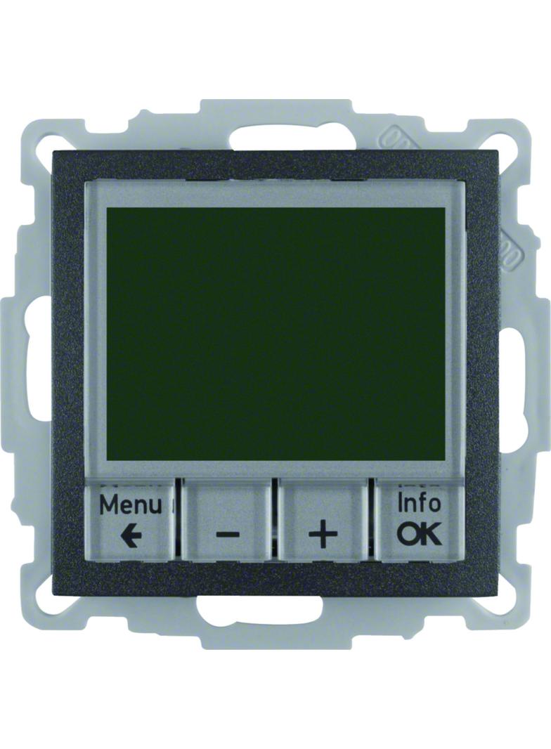 BERKER B.X Regulator temperatury ze sterowaniem czasowym z stykiem zwiernym i elementem centralnym a