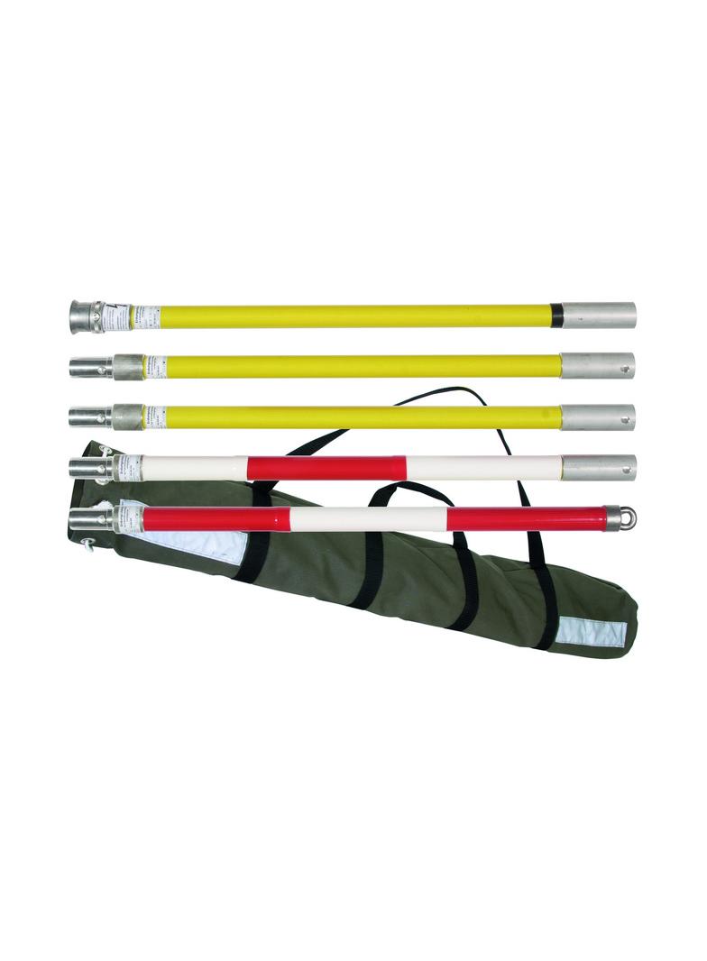 Drążek uziemiajacy składany 6-częściowy, SQL, dł. 4855 mm, z torbą