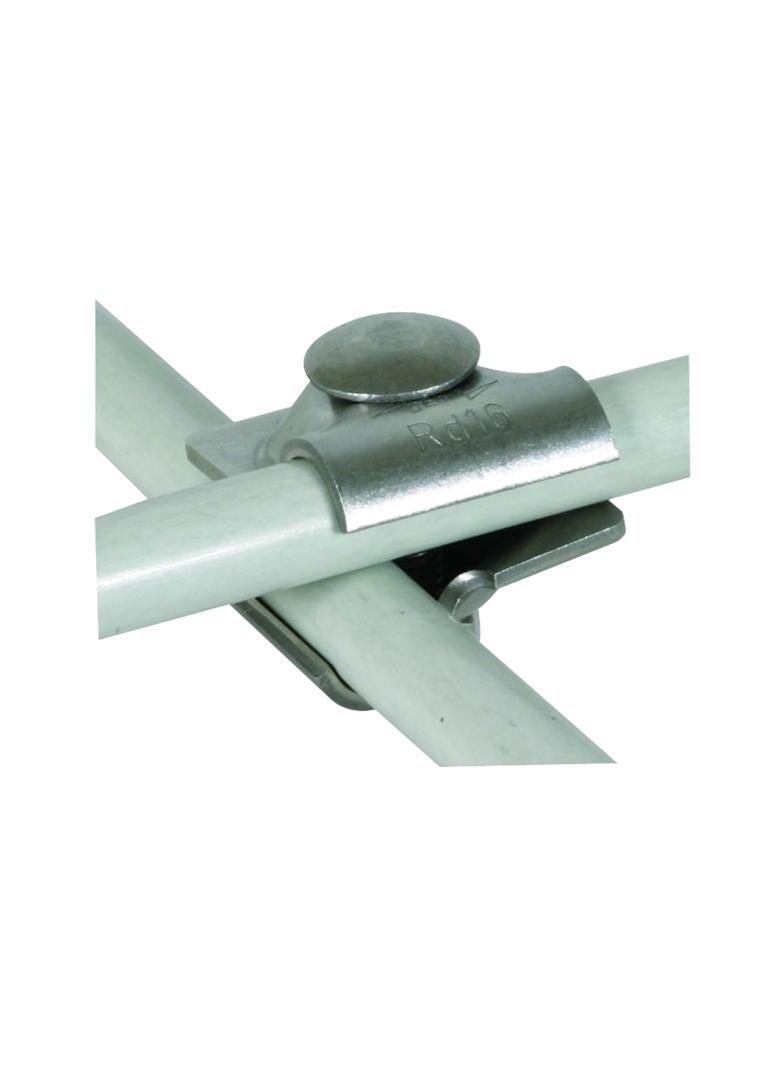 Zacisk uniwersalny MV do drutu 16/16 mm, stal nierdzewna NIRO