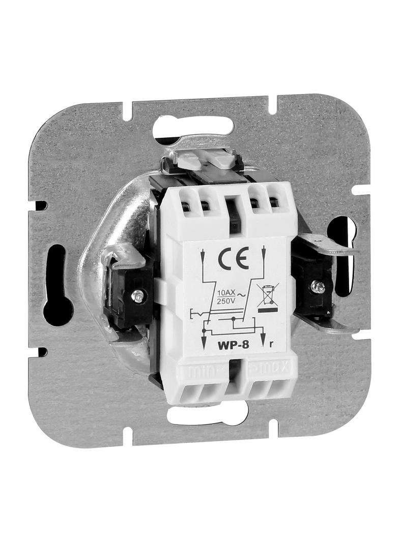 Łącznik krzyżowy podtynkowy Onyx, 10A, 250V, WP-8O, czarny OR-OE-7503/B ORNO
