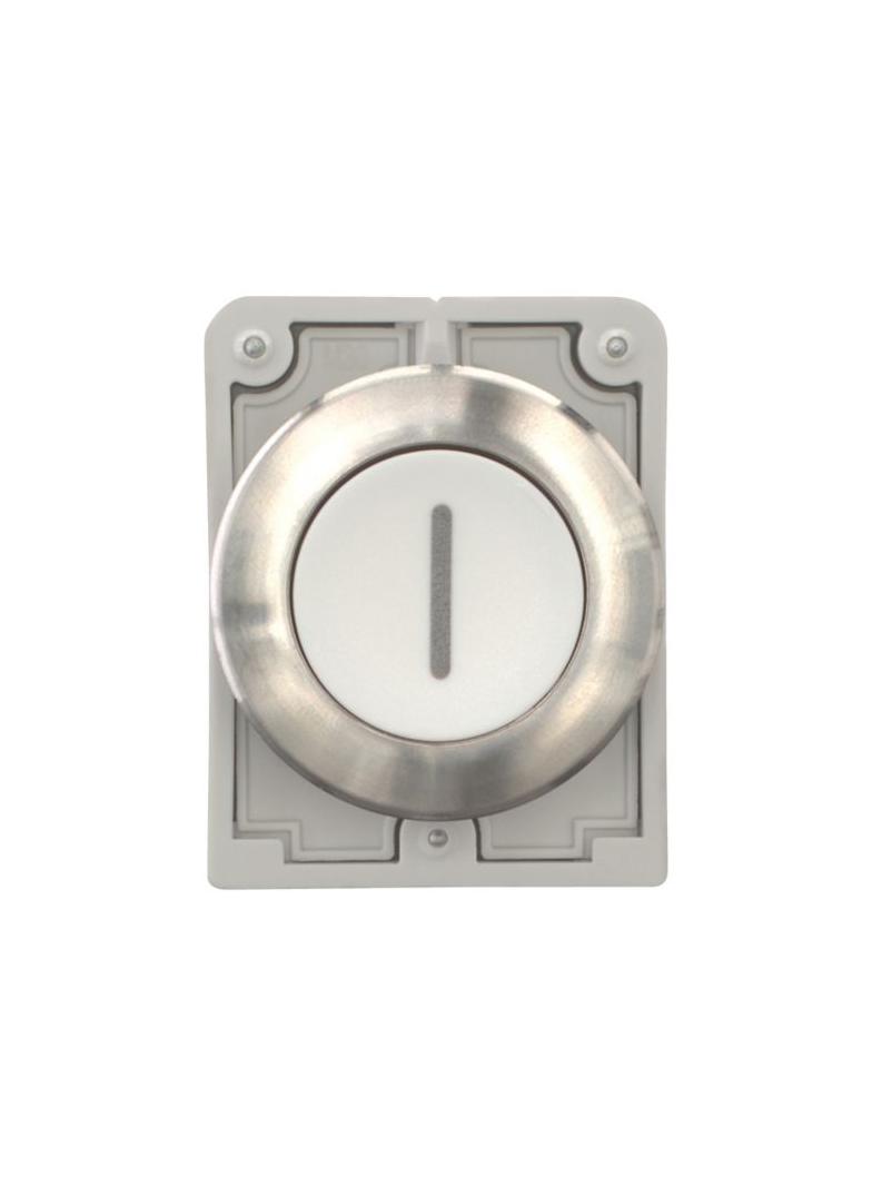 M30I-FDR-W-X1 Przycisk 30mm płaski biały bez samopowrotu I stal nierdzewna 188104 EATON