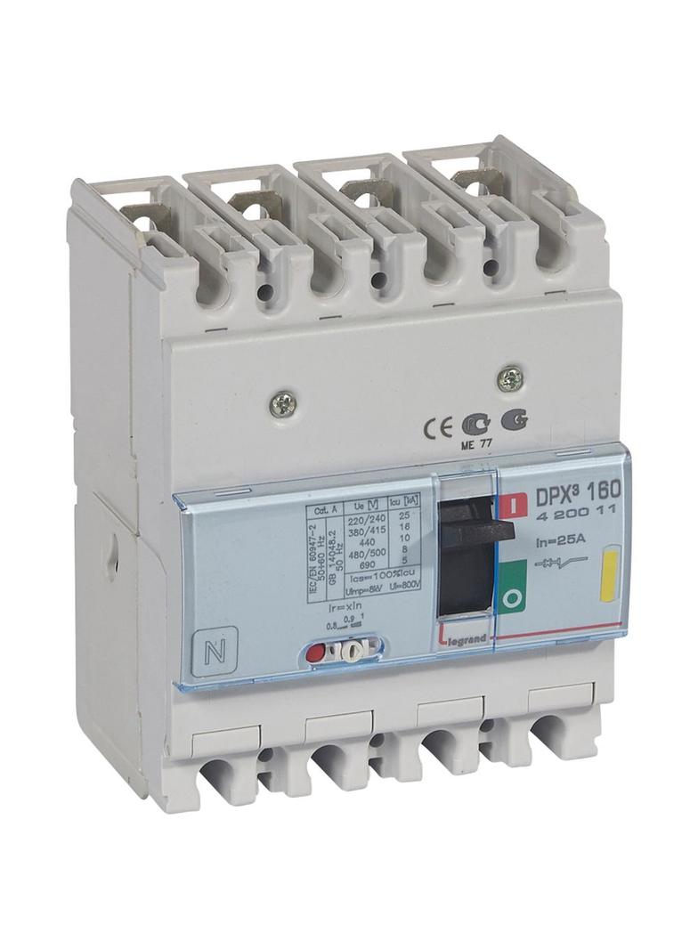 Wyłącznik DPX3 160 4P 25A 16kA 420011 LEGRAND