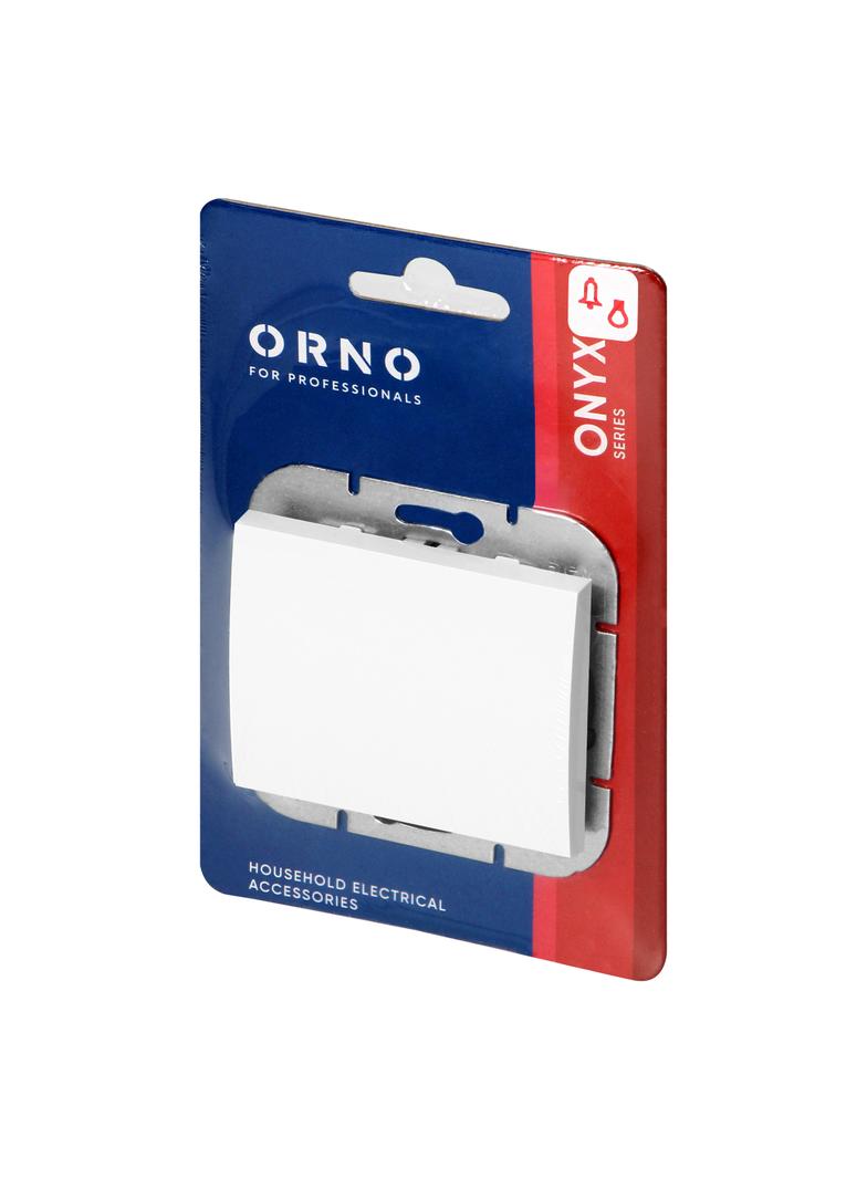 Przycisk dzwonek podtynkowy Onyx, 10A, 250V, WP-6/7O, biały OR-OE-7504/W ORNO