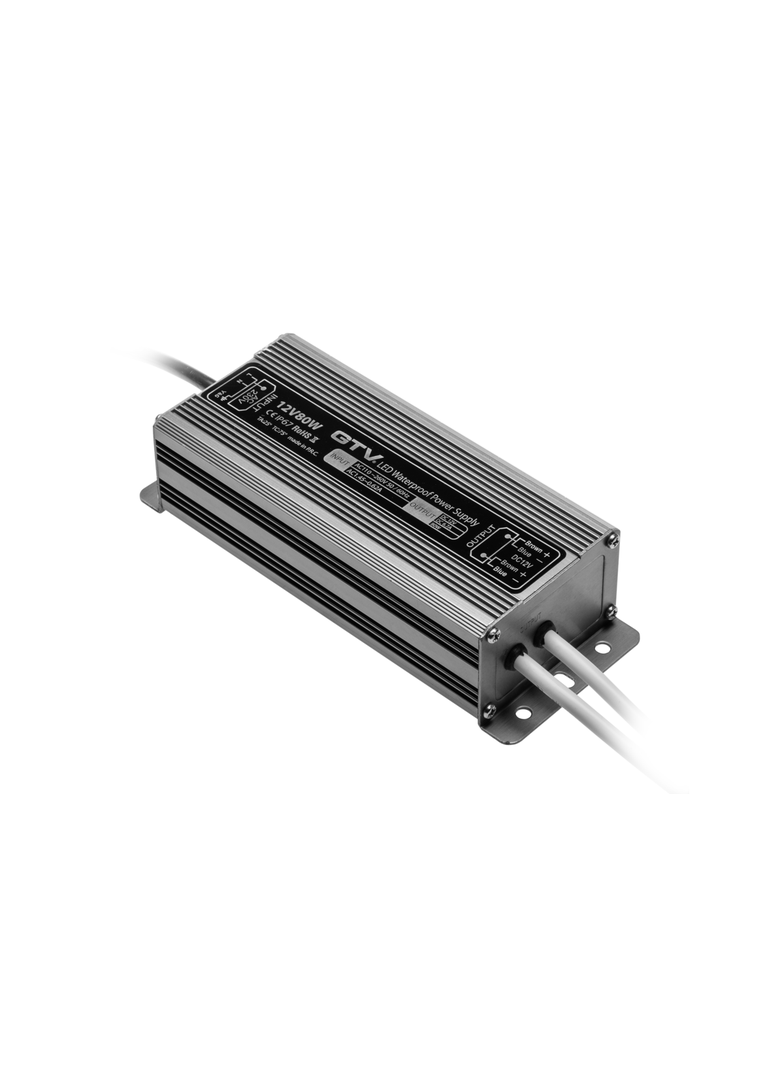 TRANSFORMATOR LED WODOODPORNY, 80W, IP 67, DC12V