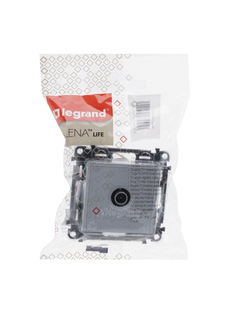 VALENA LIFE GNIAZDO TV KOŃCOWE ALUMINIUM , Legrand