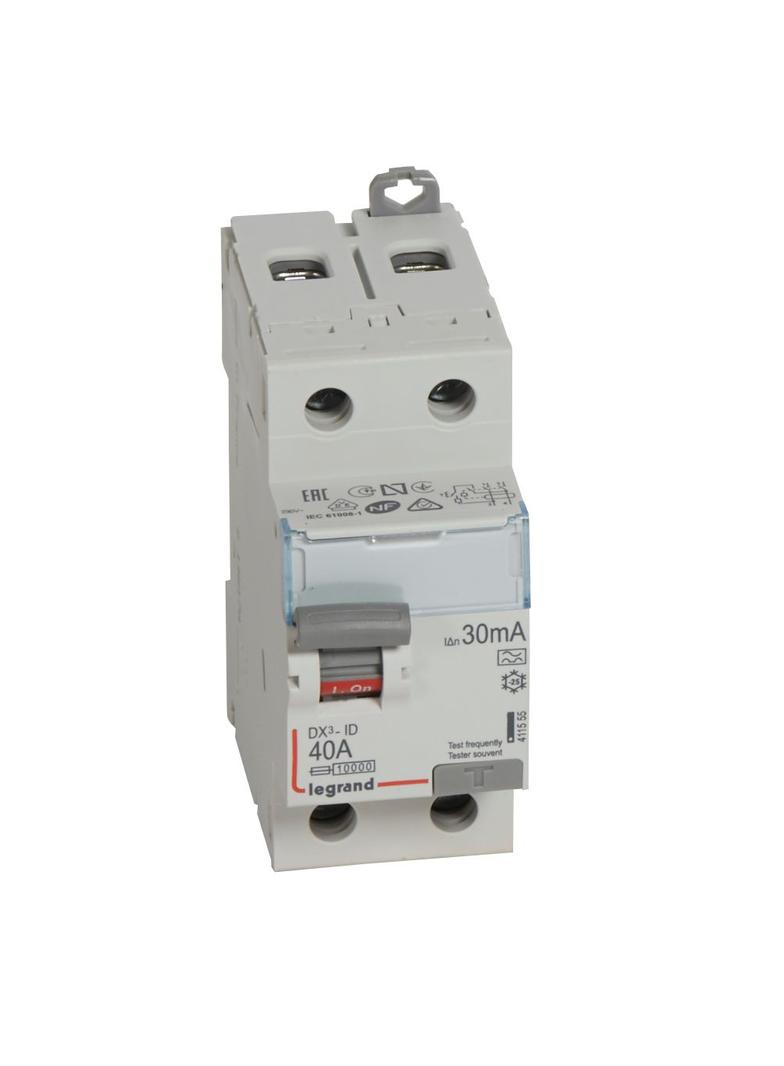 WYŁĄCZNIK RÓŻNICOWOPRĄDOWY P 302 2P 40A 30MA TYP A SERII DX3, Legrand
