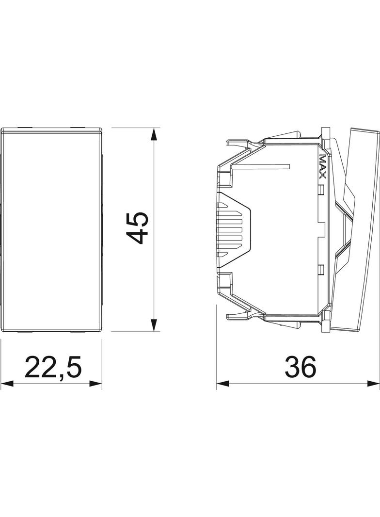 WS-UB RW0.5 Wyłącznik podwójny