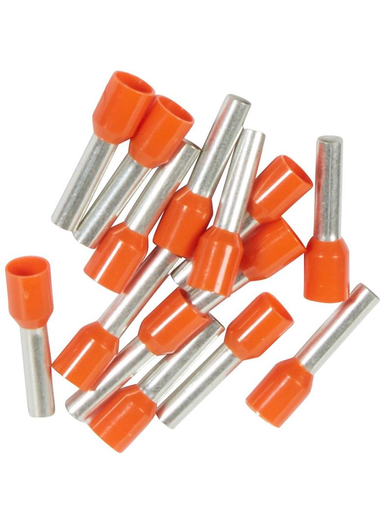 KOŃCÓWKA TULEJKOWA Z KOŁNIERZEM IZOL. 4MM2 DOSTARCZANA W PASKACH - POMARANCZOWA, Legrand