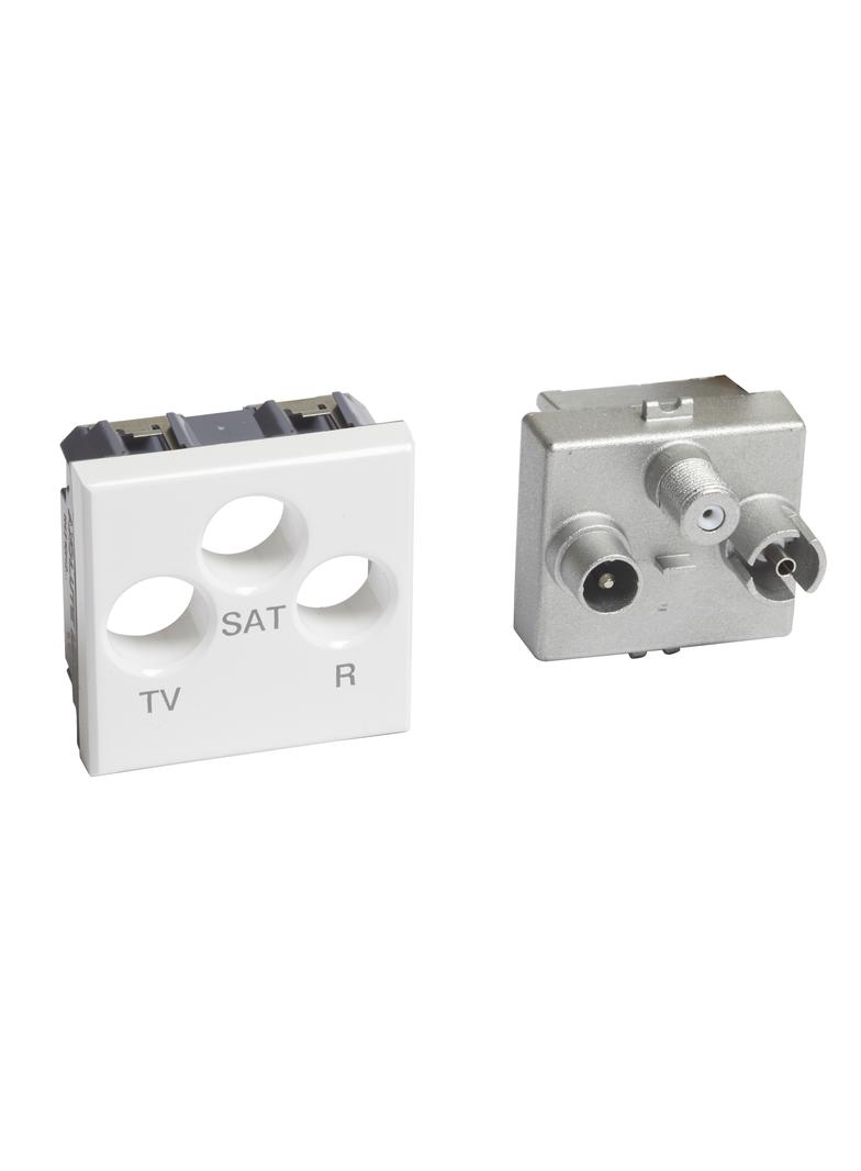 AXOLUTE - GNIAZDO TV/RD/SAT  GWIAZDA  - 2 MODUŁY, Bticino