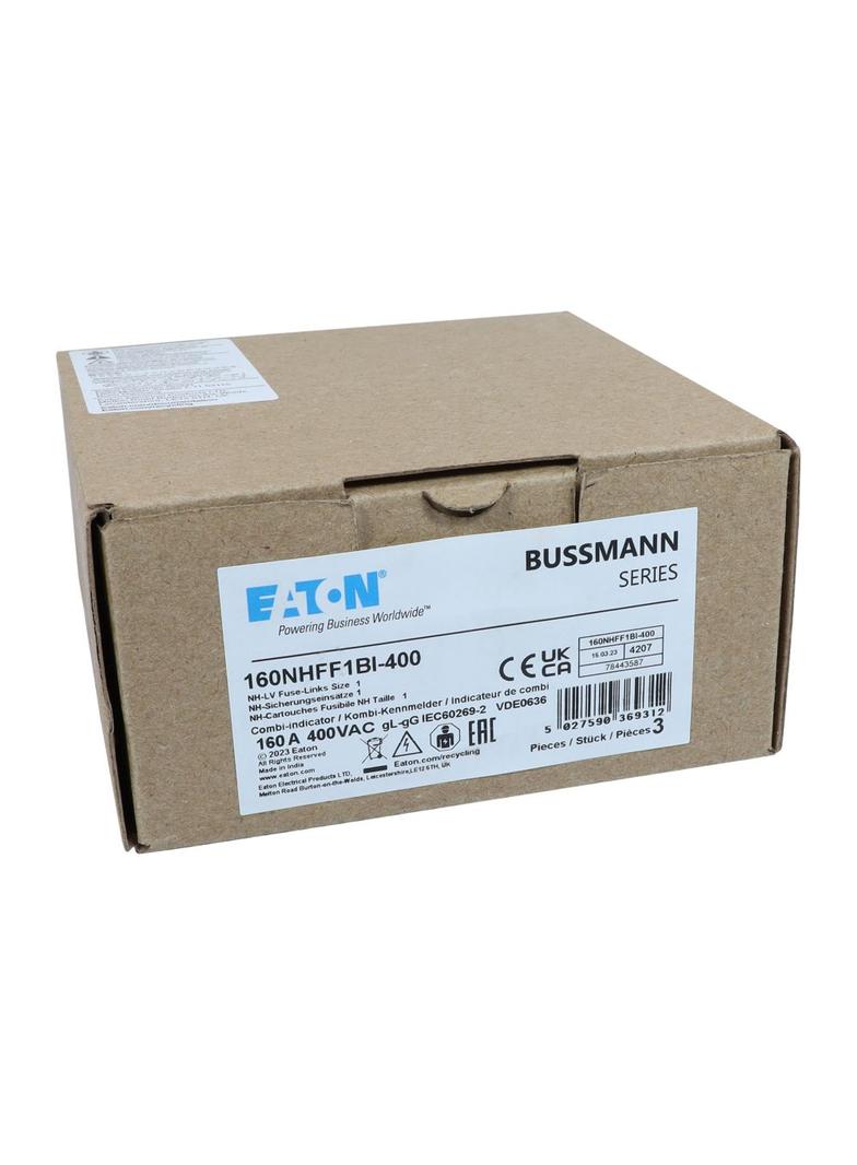 160NHFF1BI-400 Wkładka NH 160A 400V AC GFF Rozmiar 1 160NHFF1BI-400 EATON