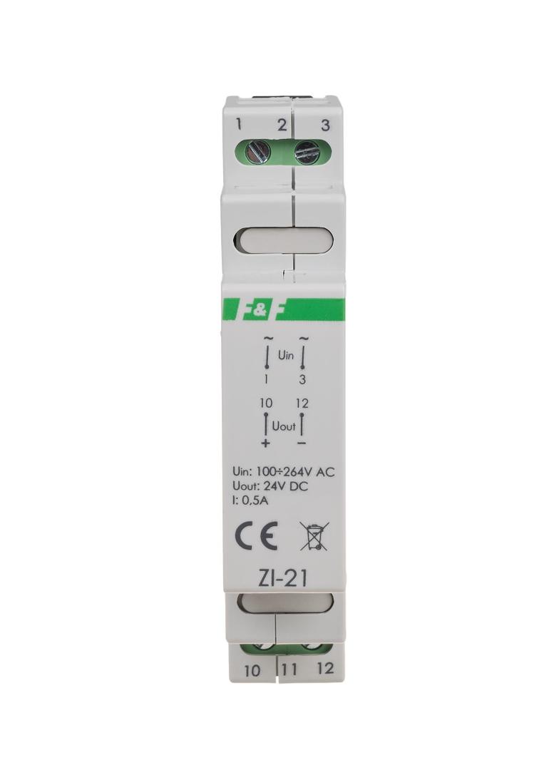 Zasilacz impulsowy 24V DC 0,5A ZI-21 F&F