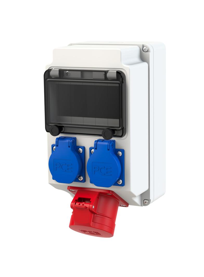 ROZDZIELNICA STACJONARNA Z TWORZYWA TYPU „ LESZNO” 6M WEJSCIE: M25 WYJŚCIE: 16/5 2GS IP44 IP44